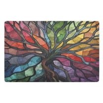 32x20 Inch Doormat Indoor Entrance Mat Entrance Welcome Mat Outdoor Mats for Front Door Colorful Tree Branches
