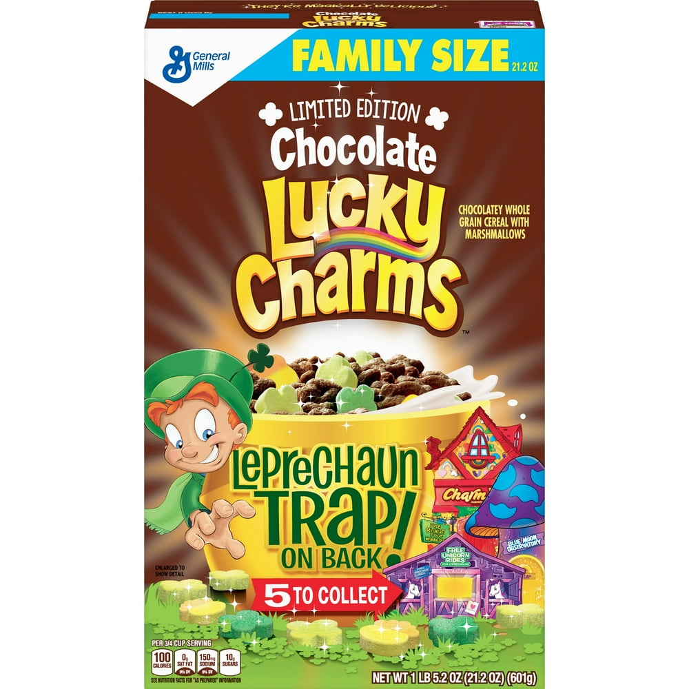 Limited Edition Chocolate Lucky Charms Cereal 21.2 oz