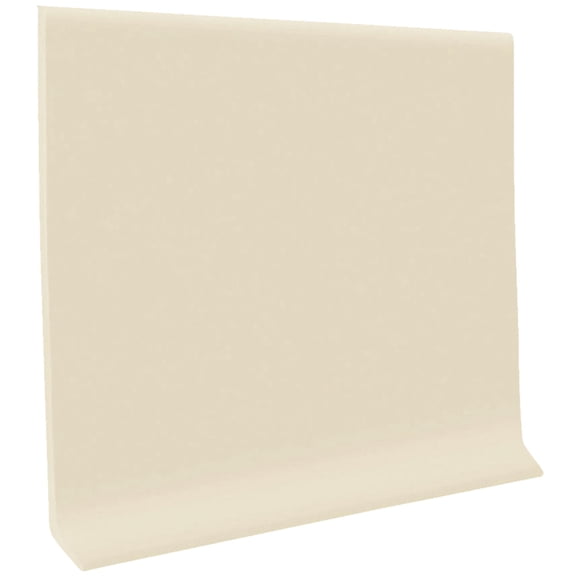 Roppe 2-1/2 In. x 4 Ft. Almond Vinyl Dryback Wall Cove Base Pack of 16