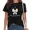 A-Black, variant on UNISHE Women's Cute Scripture Verse T-Shirt Elegant Satin Bow Ribbon Religious Top Grey, M