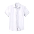 thumbnail image 5 of COOFANDY Mens Short Sleeve Dress Shirts Casual Untucked Shirt Summer Button Down Shirts, 5 of 6