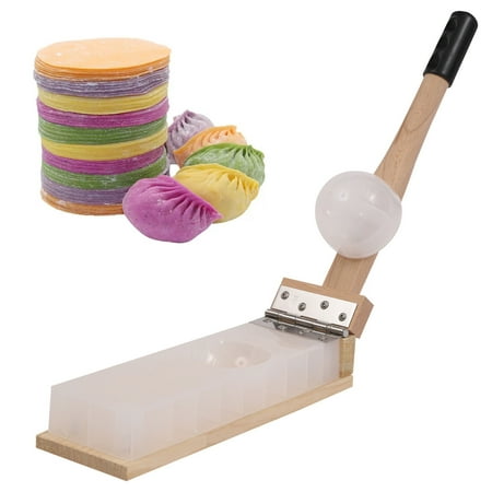 

MIDUO Wooden DIY Dumpling Pressing Mold Maker Manual Dumpling Skin Making Mold