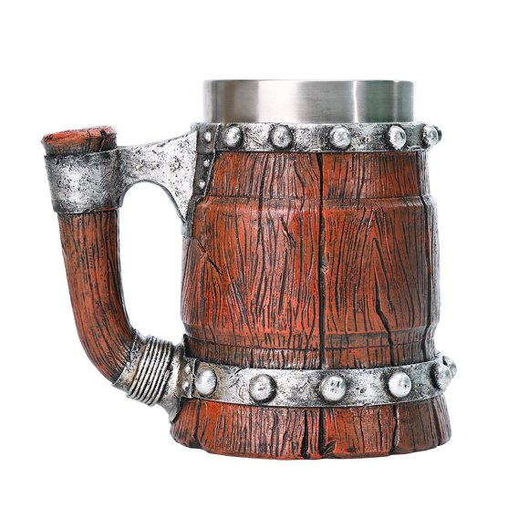 Vaso para beber Dnoifne Viking de resina de acero inoxidable 590 ml