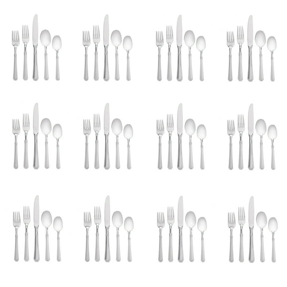 Pfaltzgraff Providence (Glossy) 18/10 Stainless 60pc. Flatware Set