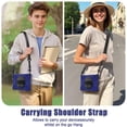 thumbnail image 6 of For Samsung Galaxy Tab S10 FE+ Case 13.1 inch SM-X620/SM-X626B, 360 Hand Strap, Shoulder Strap, Kickstand, Rugged Drop Protection, Navy Blue, 6 of 7