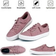 thumbnail image 3 of JENN ARDOR Women's Low Top Canvas Sneakers Slip on Walking Shoes, 3 of 6