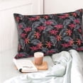 thumbnail image 4 of Fotbe Colorful Hawaii Palms Funda de Almohada Decorativa Estilo Occidental, Lujo en Algodón, Fundas para Almohadas King, Cojín Estampado para Decoración del Hogar-16"x24", 4 of 6
