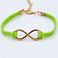 thumbnail image 2 of Pulsera de aleación de moda para mujer y niña, 8 formas, decoración, joyería, cadena, regalo, verde, 2 of 2