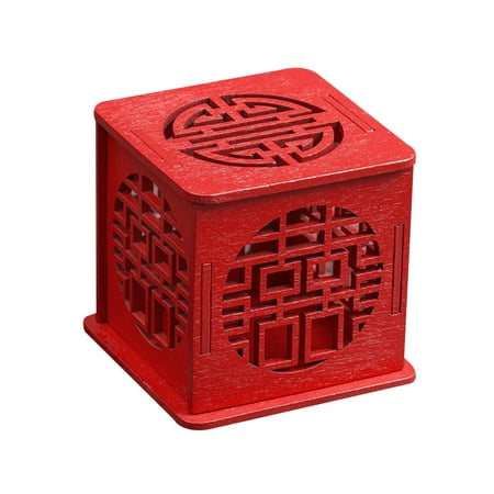 

Huam 2Pcs Xi Letter Hollow Out Candy Chocolate Sweet Box Chinese Wedding Party Favors