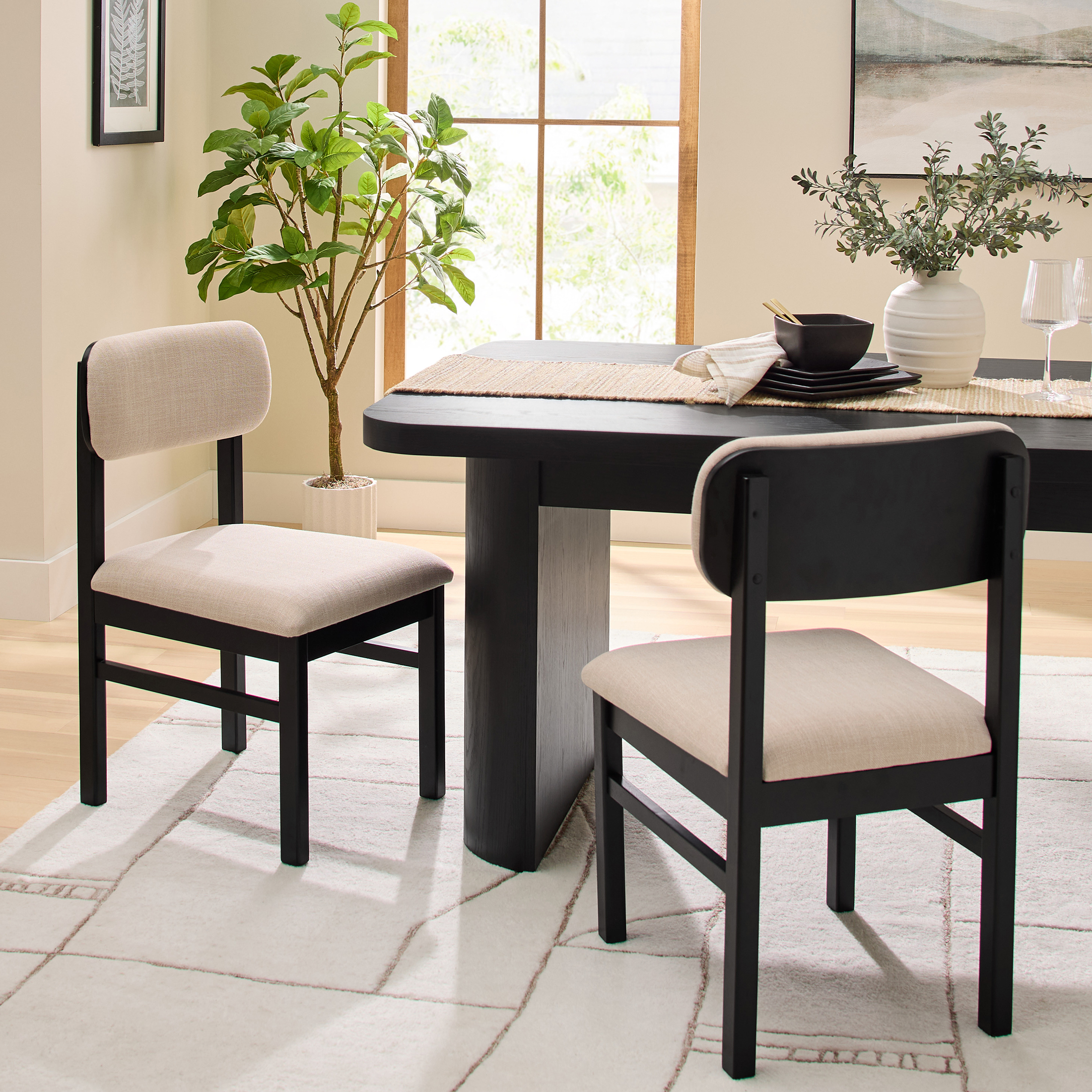 Better Homes & Gardens Juliet Upholstered Dining Chairs, Set of 2