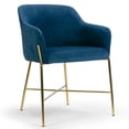 thumbnail image 5 of Set of 2 Beasley Black Faux Leather Dining Chair with Walnut Wood Legs, 5 of 5