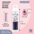 thumbnail image 3 of Miyuki Delica Seed Beads – Size 11/0 (1.6 mm), DB0277, Luster Cobalt, 7.2 g, Approx. 1440 Beads, 3 of 7