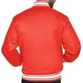 thumbnail image 2 of Men's Starter Red Chicago Bulls Printed Team Logo Satin Varsity Full-Snap Jacket, 2 of 3