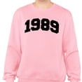 thumbnail image 2 of 1989 College Style Sweatshirt Unisex Medium Pink, 2 of 5