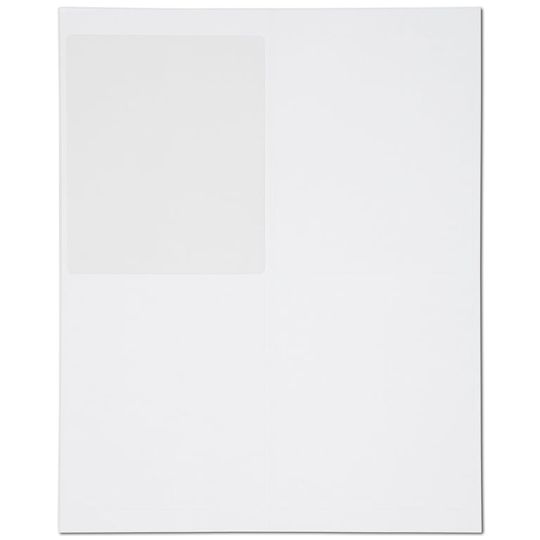 JAM Paper Shipping Address Labels, Extra Large, 4 x 5, White, 4