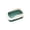 Green, variant on Plastic Cat Litter Box,12.2x8.3x6.3 Inch Open Top High-Sides Litter Pan Including Scoop,Large Odor-Free Low Entrance for Senior & All Cats,Blue