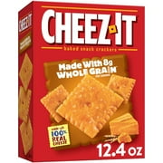 Cheez-It Made with Whole Grain Cheese Crackers, Baked Snack Crackers, 12.4 oz