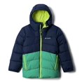 thumbnail image 1 of Youth Boys Arctic Blast Jacket, Collegiate Navy/Emerald Green, X-Small, 1 of 2