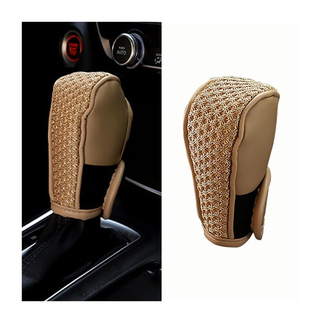 Car Gear Shifting Knob Cover, Anti-Slip Anti-Scratch Automotive Shift Knob Gear Handle Stick Protector Cover, Vehicle Interior Decoration Accessories for SUV, Truck, RV