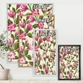 thumbnail image 4 of Designart 'Pink Vintage Wildflowers' Traditional Framed Canvas Wall Art Print, 4 of 5
