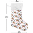 thumbnail image 2 of SKYSONIC Cute Rabbit Floral Christmas Stockings 2PCS,Big Xmas Stockings Gift Decorations and Party Supplies,Used for Fireplace Decoration Socks Christmas Tree Decoration, 2 of 7