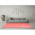 thumbnail image 3 of Ahgly Company Indoor Round Solid Red Modern Area Rugs, 8' Round, 3 of 4