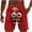Red-3, variant on ZToonmas Men's Print Beach Shorts Elastic Drawstring Waist Quick Dry Swim Trunks for Beach Vacation and Pool Parties