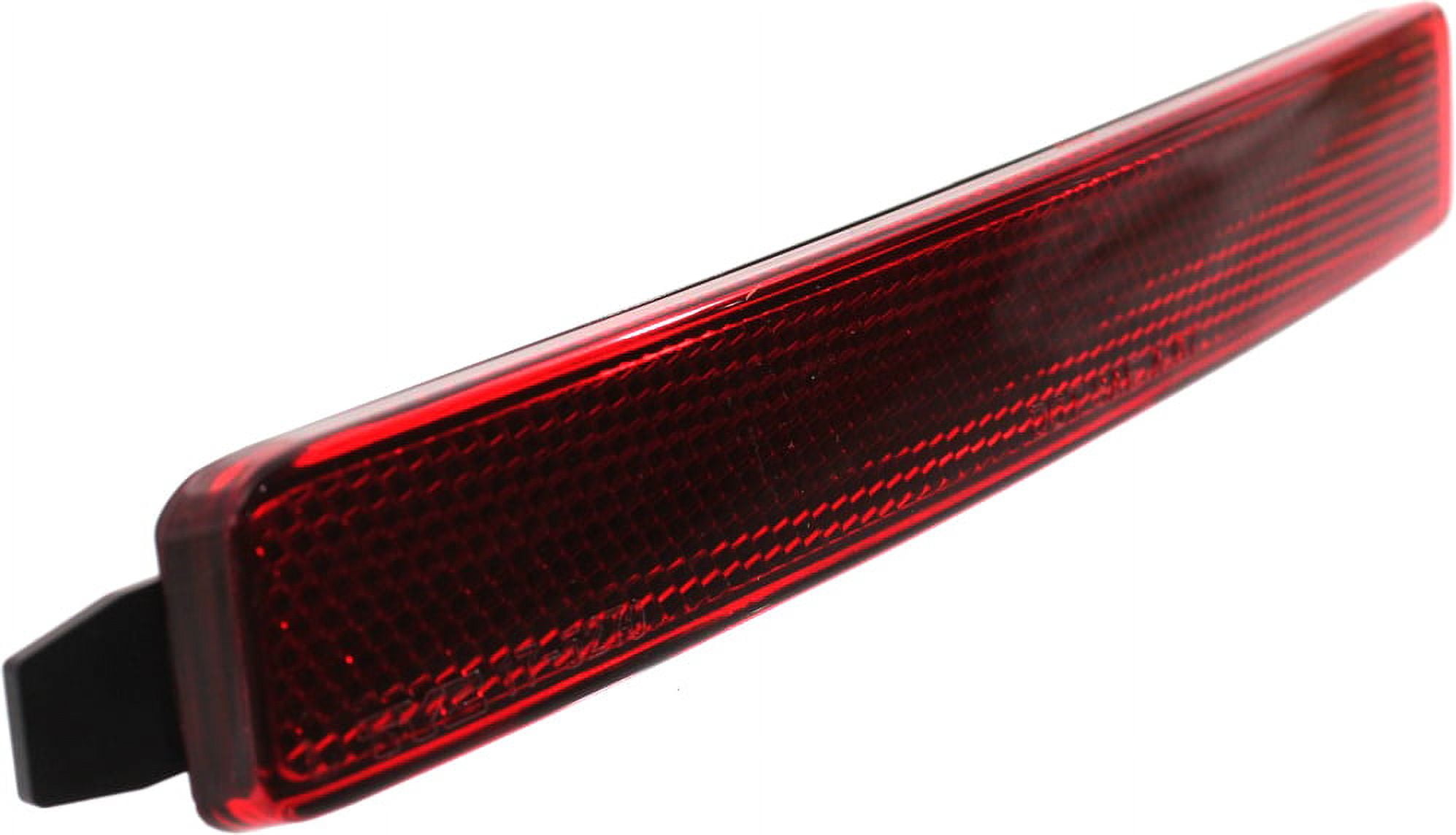 Bumper Reflector Compatible With 2009-2012 Chevrolet Traverse 2007-2012 GMC Acadia Rear, Left Driver