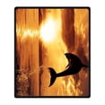thumbnail image 2 of RYLABLUE Sunset Blanket Fleece Throw Blanket for Sofa or Bed 58x80 inches, 2 of 3