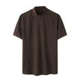 thumbnail image 5 of Men Regular Fit Basic Lightweight Short Sleeve Pullover Top Mock Turtleneck T-Shirt, 5 of 5