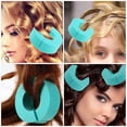 thumbnail image 4 of KALLORY 6Pcs Hair Sponge for Curly Hair Styling Tool Sky Blue Roller Design, 4 of 6