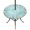 Teal Green, variant on Round Outdoor Tablecloth with Umbrella Hole and Zipper, Beach Coastal Tablecloth with Elastic Waterproof, Summer Coral Starfish Nautical Ocean Vintage Patio Table Covers for 31" - 35" Pool Tables