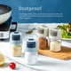 thumbnail image 4 of Botellas de vidrio Especias a prueba de polvo Jarras Shaker Contenedor Hogar Cuantitativo Salero Dispensadores Condujanos Accesorios de cocina Azul Kearding  HA010240-03B, 4 of 6