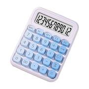 Amzcrzy Desk Calculators, 12-Digit Large LCD Display, 4.1×5.5 Inch Portable Mini Desktop Calculator with Big Buttons, Multi-Purpose Candy-Colored Electronic Calculator Office Basic Calculator