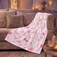 thumbnail image 6 of Whimsical Sweet Treats And Pearls Detailed Visual Pattern Cheerful Fantasy Art Lovers Expressive Room Motif Warm Flannel Blanket, Housewarming Gift for Bedroom and Living Room Home Decor, 6 of 9
