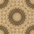 thumbnail image 1 of Ahgly Company Machine Washable Indoor Square Transitional Yellow Orange Area Rugs, 6' Square, 1 of 7