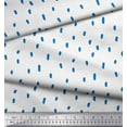 thumbnail image 3 of Soimoi Blue Cotton Voile Fabric Raindrops Nature Printed Craft Fabric by the Yard 42 Inch Wide, 3 of 3
