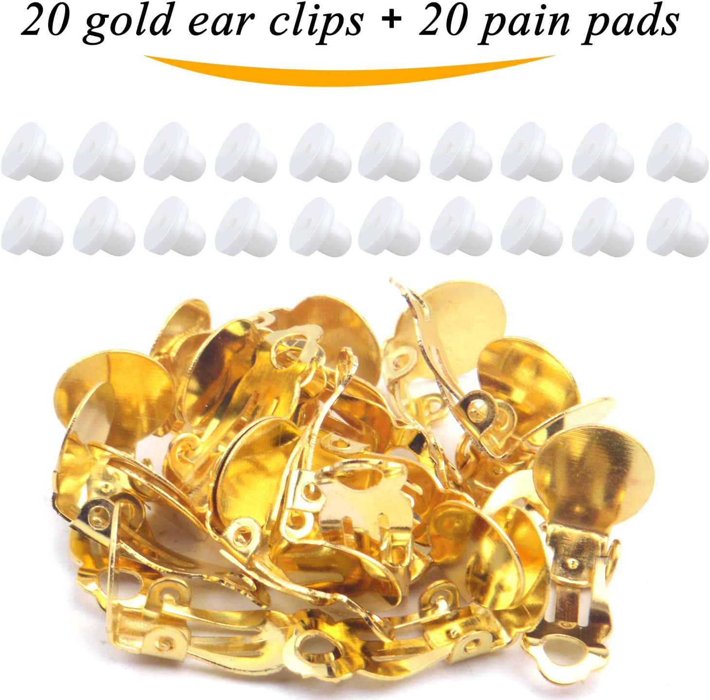 10 Pairs Non Pierced Earrings Clip-on Earrings Converter Components With  Post For Non-pierced Ears, With 12 Pairs Comfort Earring Pads For Women And  G