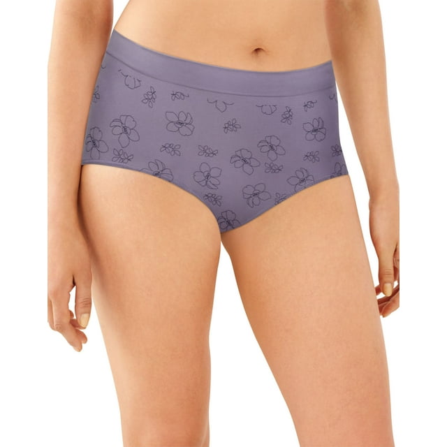 Bali Womens One Smooth U All Around Smoothing Brief, 9, Timeless Open Floral