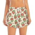 thumbnail image 2 of Goofa Frog Hold Strawberry Printed Women 2 in 1 Running Shorts,Quick Dry Athletic Workout Shorts,High Waisted Athletic Shorts with Liner Pockets-XX-Large, 2 of 9