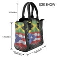 thumbnail image 3 of Puerto Rican Jamaican Love Jamarican Rivet Fashion One-Shoulder Women's Handbag Tote Bag, 3 of 6