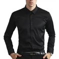 thumbnail image 3 of Sanfu® Camisa Ajustada De Negocios De Color Liso Para Hombre, 3 of 7