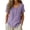 07-Purple, variant on Women's Cotton Linen Crew Neck Embroidered Top Short Sleeve Floral Casual Blouse Summer Vacation Shirt , S-2xl