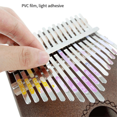 thumbnail image 4 of 5Pcs Kalimba 21 Keys Sticker Thumb Piano Decals Keyboard Instruments Parts Accessories for Beginner Learner, 4 of 8