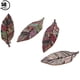 thumbnail image 1 of Rawiri 50 botones de madera retro DIY con forma de pluma de dibujos animados decoración artesanal 42 mm, 1 of 8