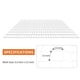 thumbnail image 5 of Malla trepadora de poliéster resistente - Malla de celosía blanca de jardín de 1-pack para soporte vertical y horizontal de plantas, 5 of 7