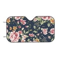 thumbnail image 7 of Balery Vintage Floral Windshield Sun Shade, Car Front Window Sunshade Cover ,Automotive Interior Portected Blocks Uv Rays For Car Pickup Truck Suv Accessories- Small, 7 of 7