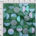 thumbnail image 3 of oneOone Cotton Cambric Dark Green Fabric Geometric Sewing Craft Projects Fabric Prints By Yard 42 Inch Wide, 3 of 4