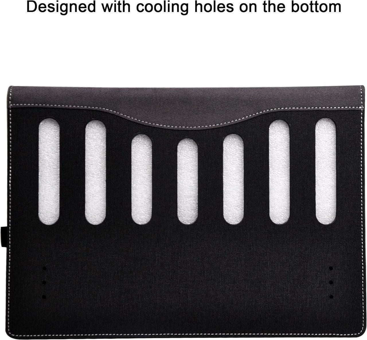 Case Cover for 14 inch 2-in-1 Laptop Lenovo Yoga 7i 7 14ARP8 14IRL8 14ARB7 14IAL7, PU Leather Bag Notebook Protective Shell Sleeve with Pen Holder