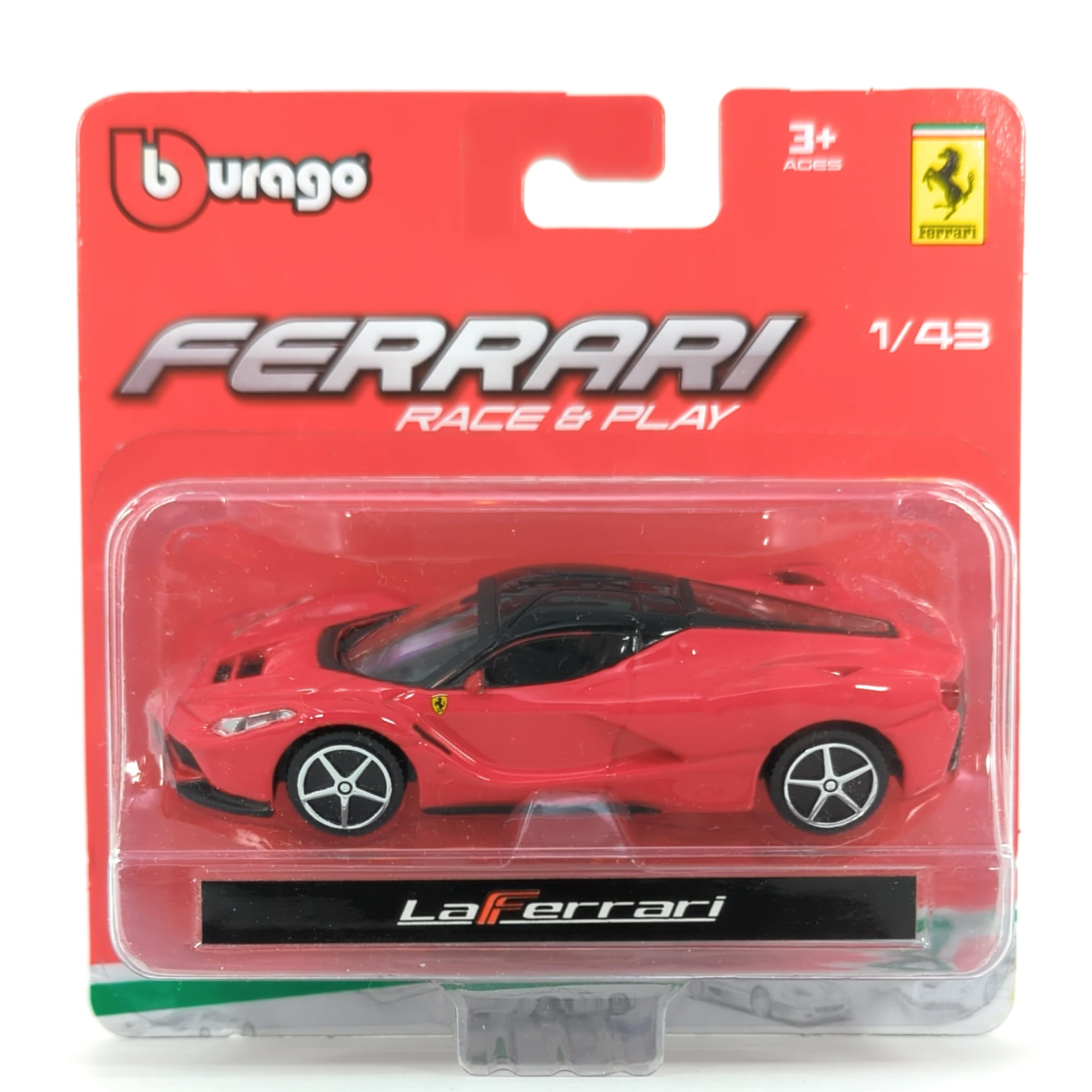  Bburago 1:43 Race & Play LaFerrari Red : Toys & Games